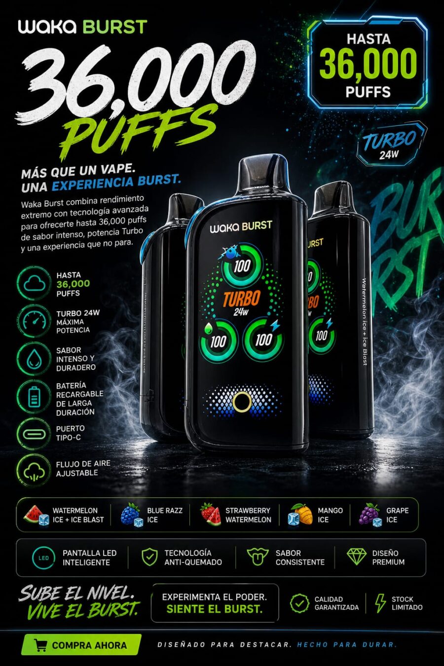 WAKA BURST 36,000 PUFFS