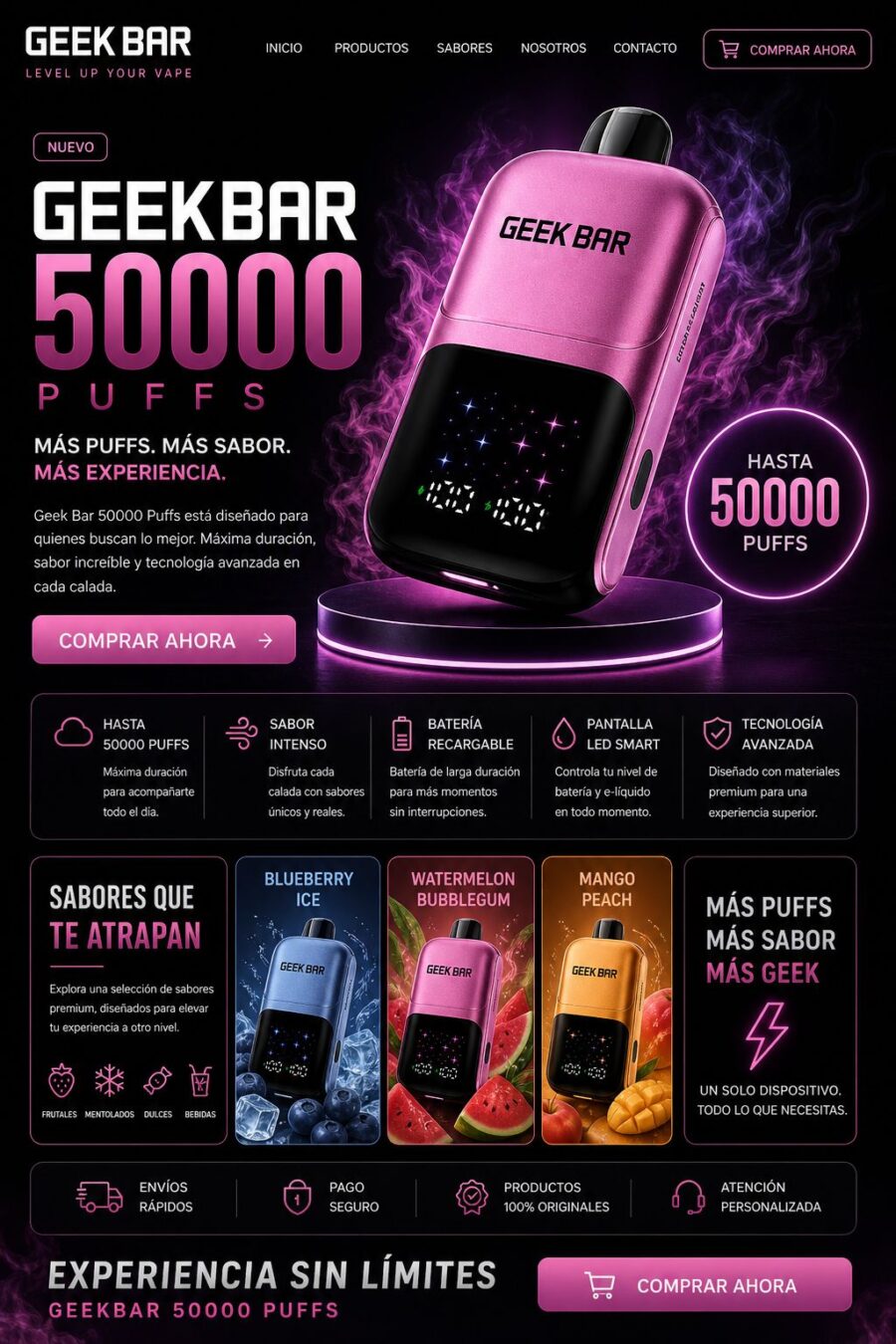 GEEK BAR 50000 PUFFS